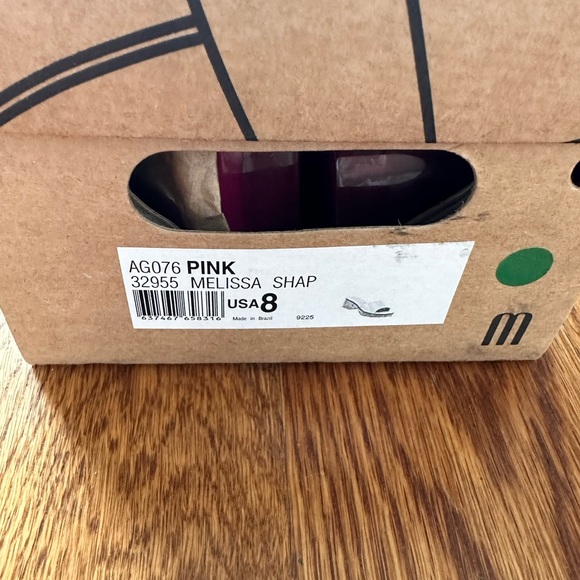 NEW IN BOX Melissa Jelly Heels Shape in Hot Pink (Size 8) - Picture 6 of 6